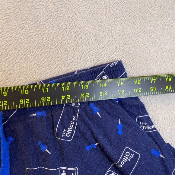The Office Mens Lounge Pants Large Blue Drawstring Cotton Relaxed Fit Novelty Sl - Picture 5 of 9